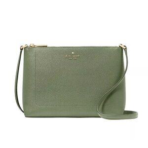 New Kate Spade Leila Crossbody Pebble Leather Romaine